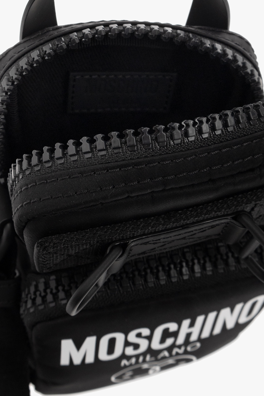 Black Moschino x Smiley® Moschino - Karl Lagerfeld K Saddle
